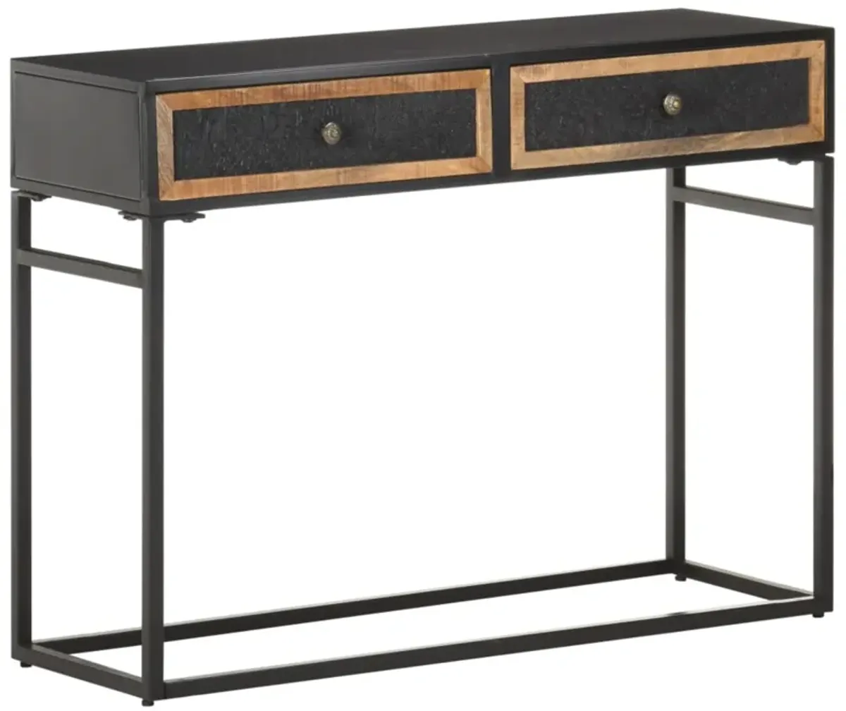 vidaXL Console Table 39.4"x13.8"x29.5" Solid Mango Wood