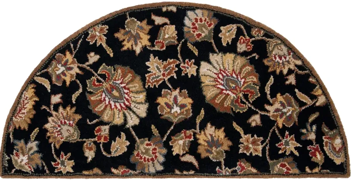 Caesar CAE-1027 8' Round Black Rug