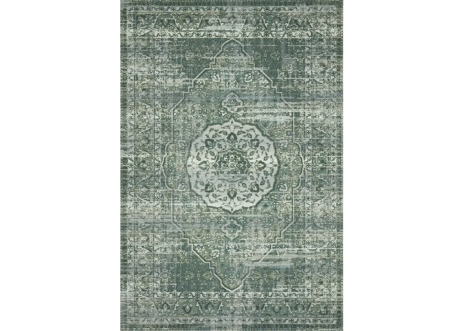 Mika MIK06 Green/Mist 6'7" x 9'4" Rug