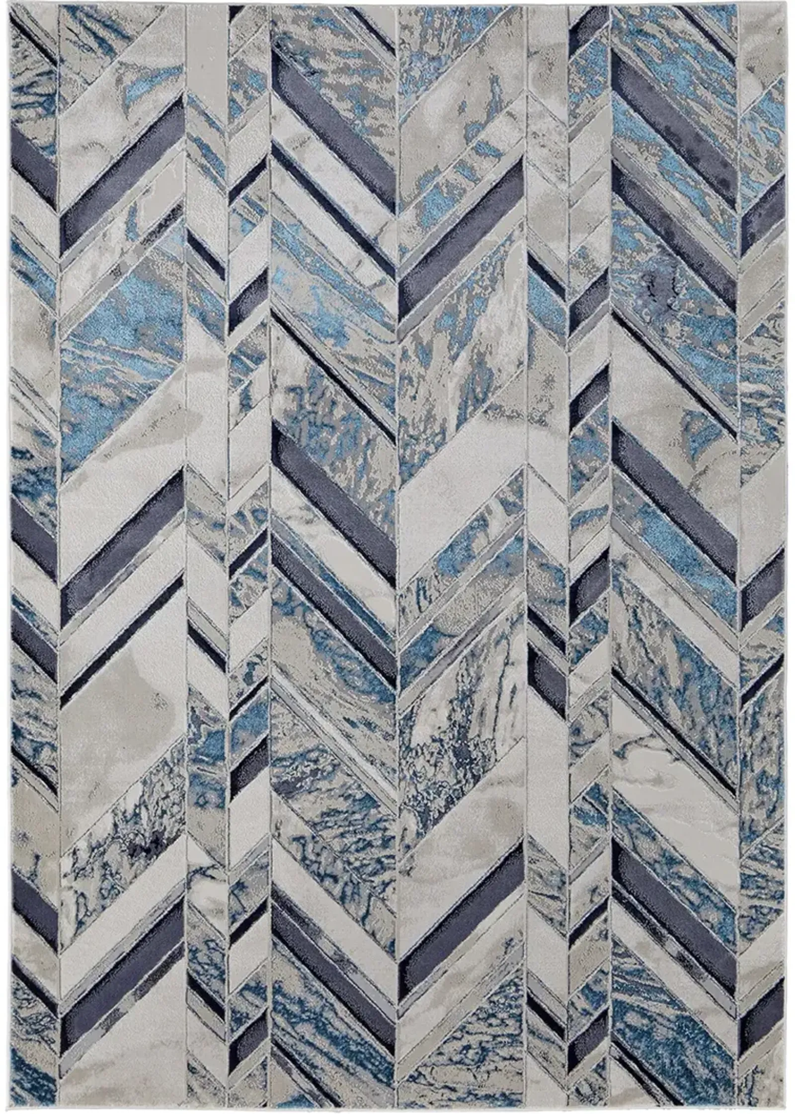 Indio 39H1F Ivory/Blue/Gray 9'2" X 12' Rug