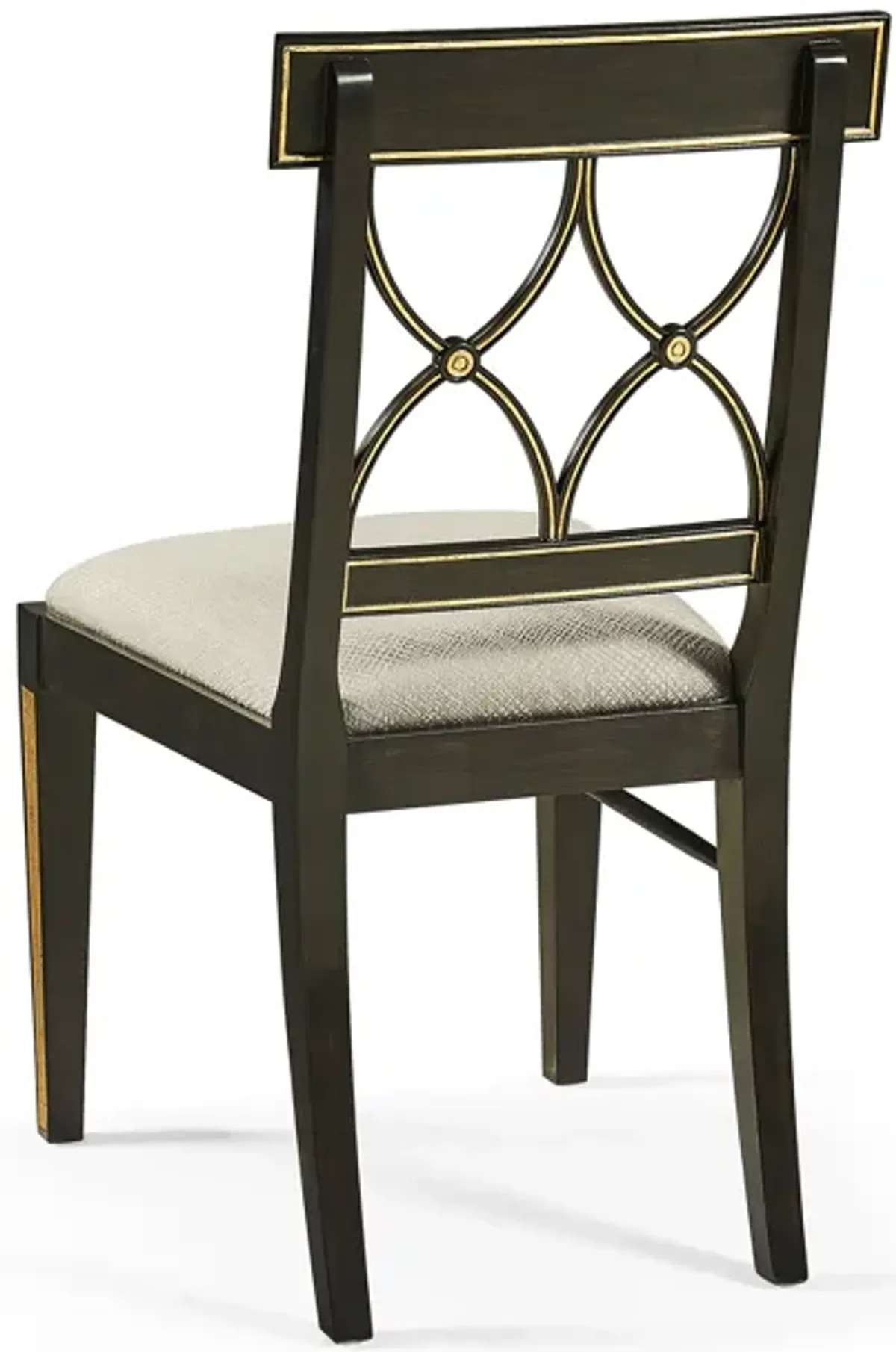 Black Curved Back Side Chair