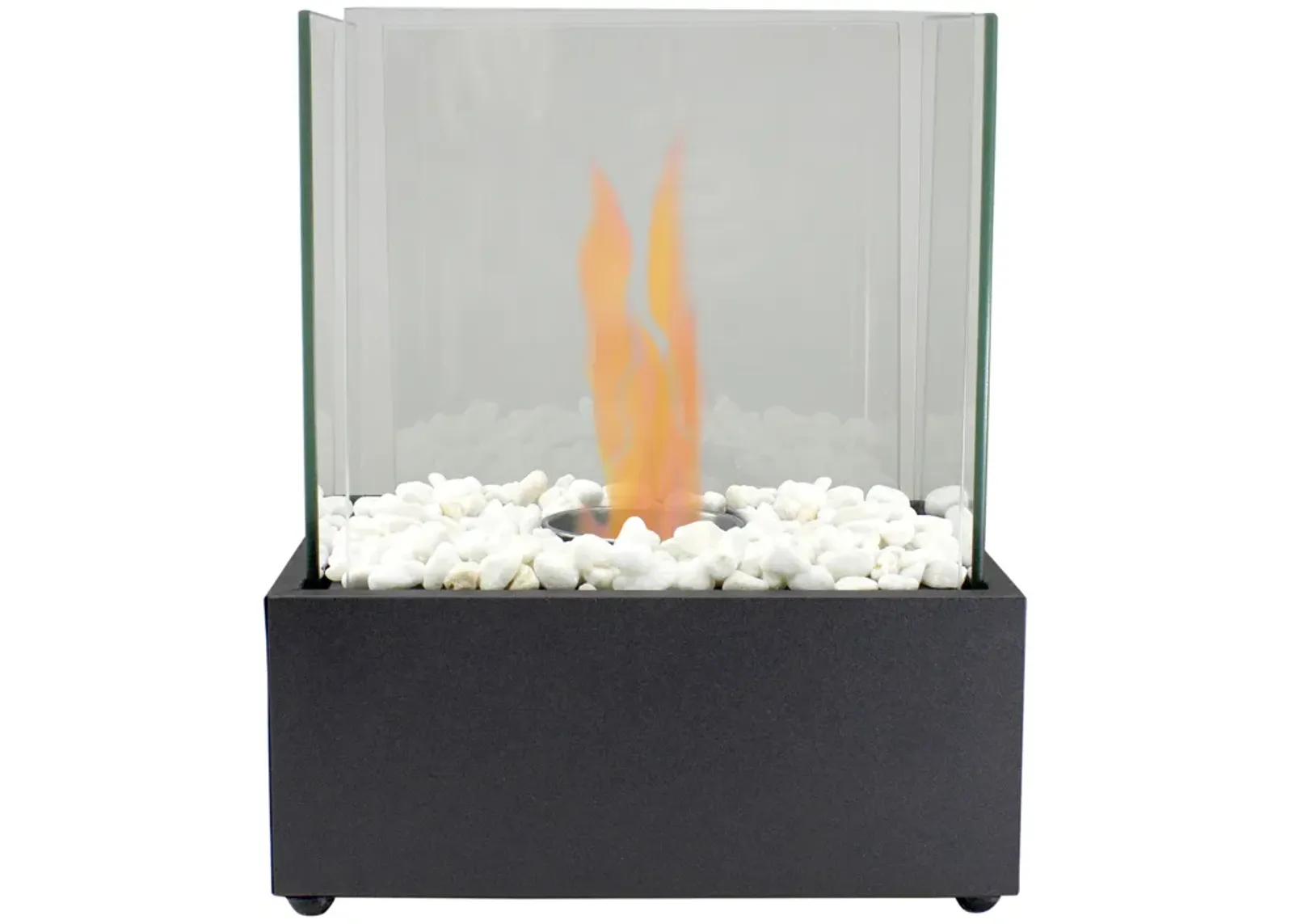 11.5" Bio Ethanol Ventless Portable Tabletop Fireplace with Flame Guard