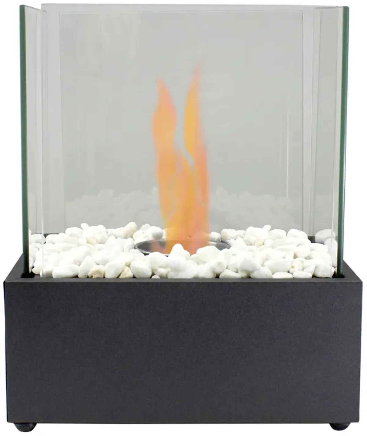 11.5" Bio Ethanol Ventless Portable Tabletop Fireplace with Flame Guard