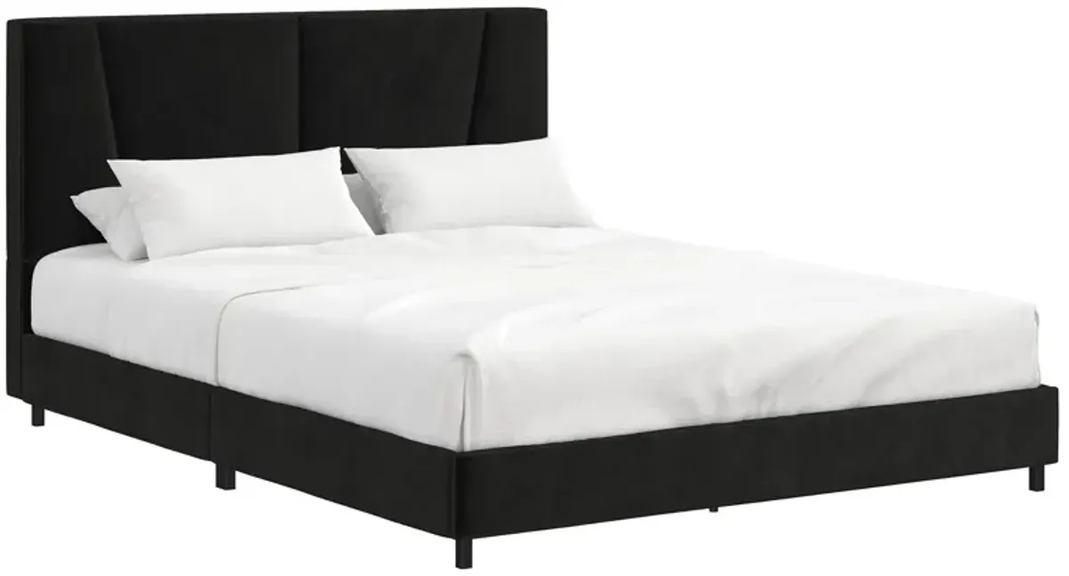 Maverick Velvet Upholstered Bed