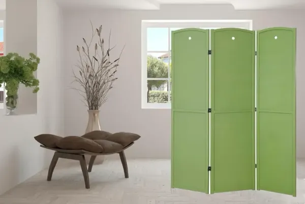 5-Panel Room Divider Wooden Privacy Screen Classroom Children Multicolor