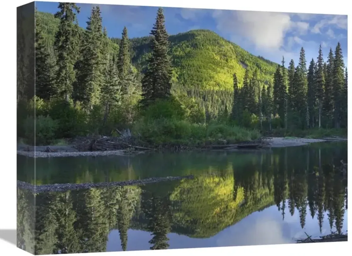 Pine River, Hart Ranges, British Columbia, Canada-Canvas Art-16x12