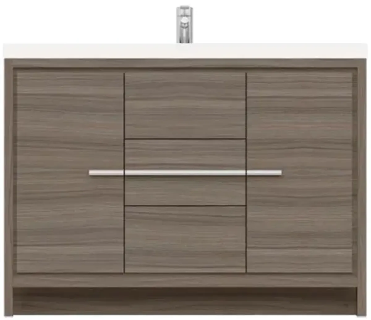 Alya Bath Sortino 48 Modern Bathroom Vanity in Gray