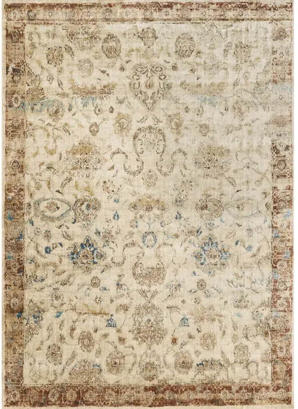 Anastatsia AF04 Antique Ivory/Rust 3'7" x 5'7" Rug