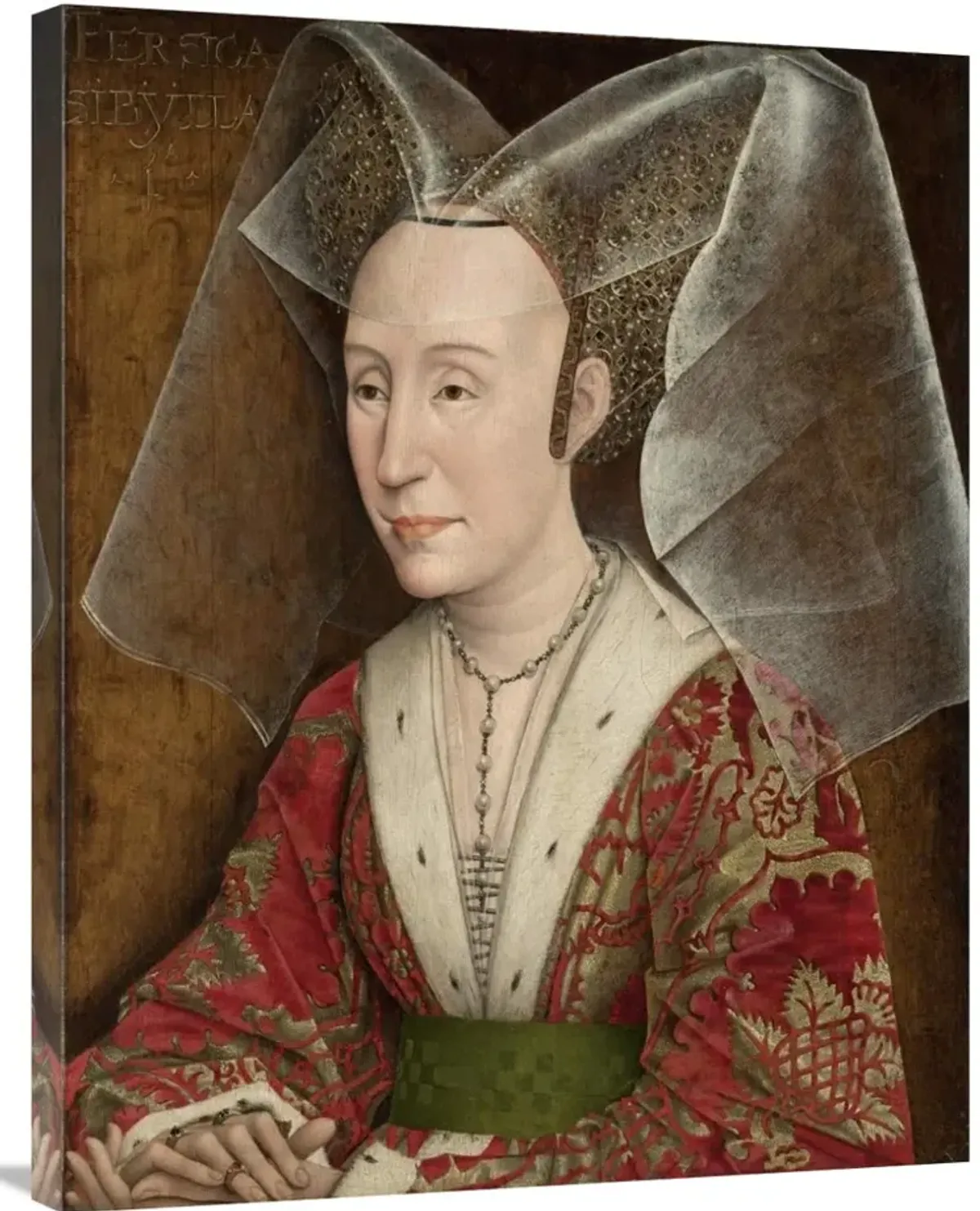 Portrait of Isabella of Portugal-Canvas Art-28x35