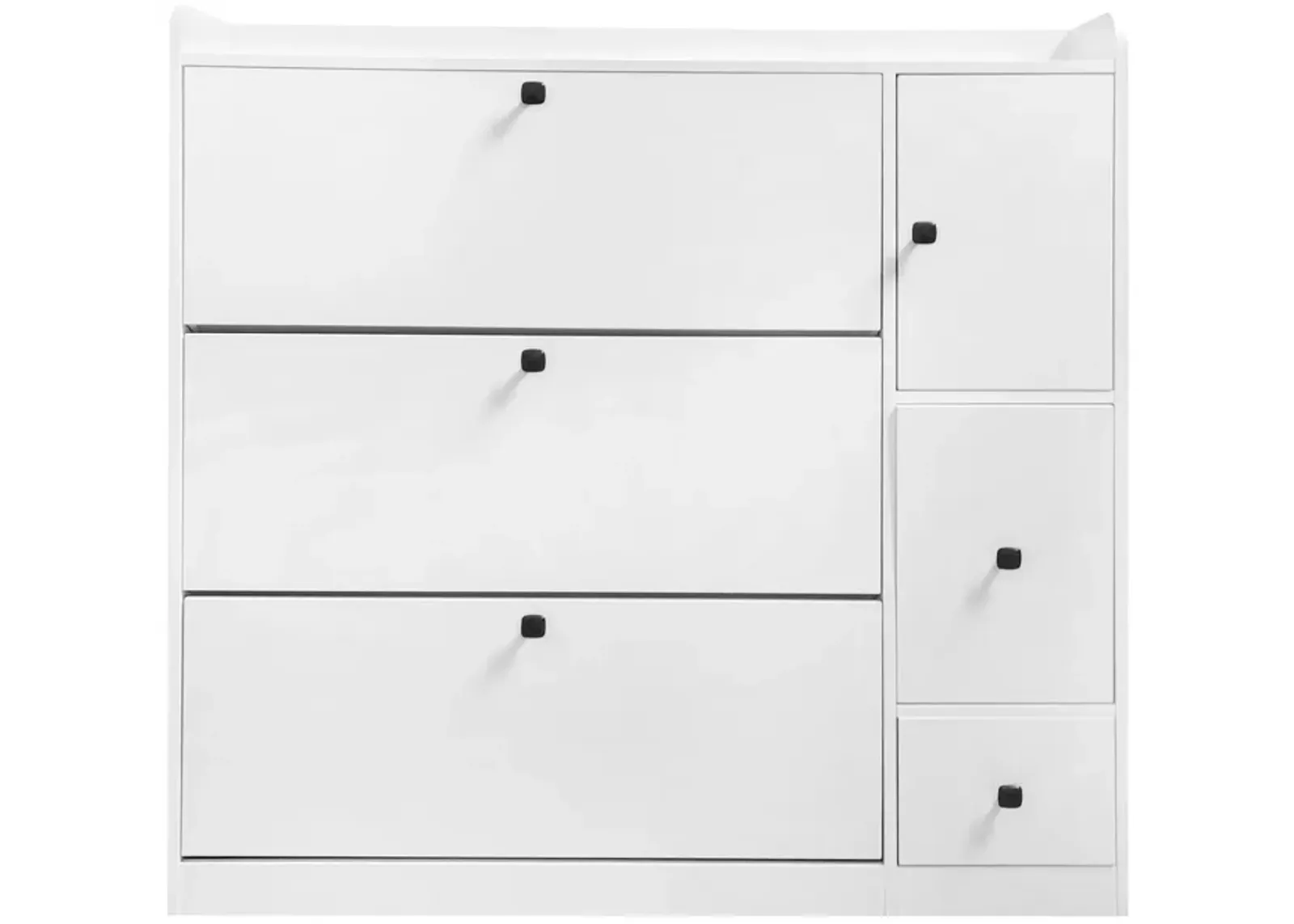 Merax Versatile Shoe Cabinet with 3 Flip Drawers