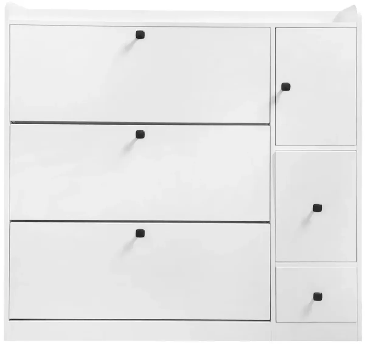 Merax Versatile Shoe Cabinet with 3 Flip Drawers