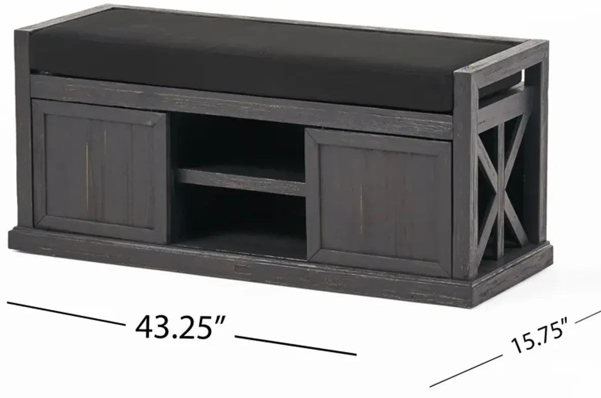 Merax Entryway Shoe Cabinet Shoe Storage Bench