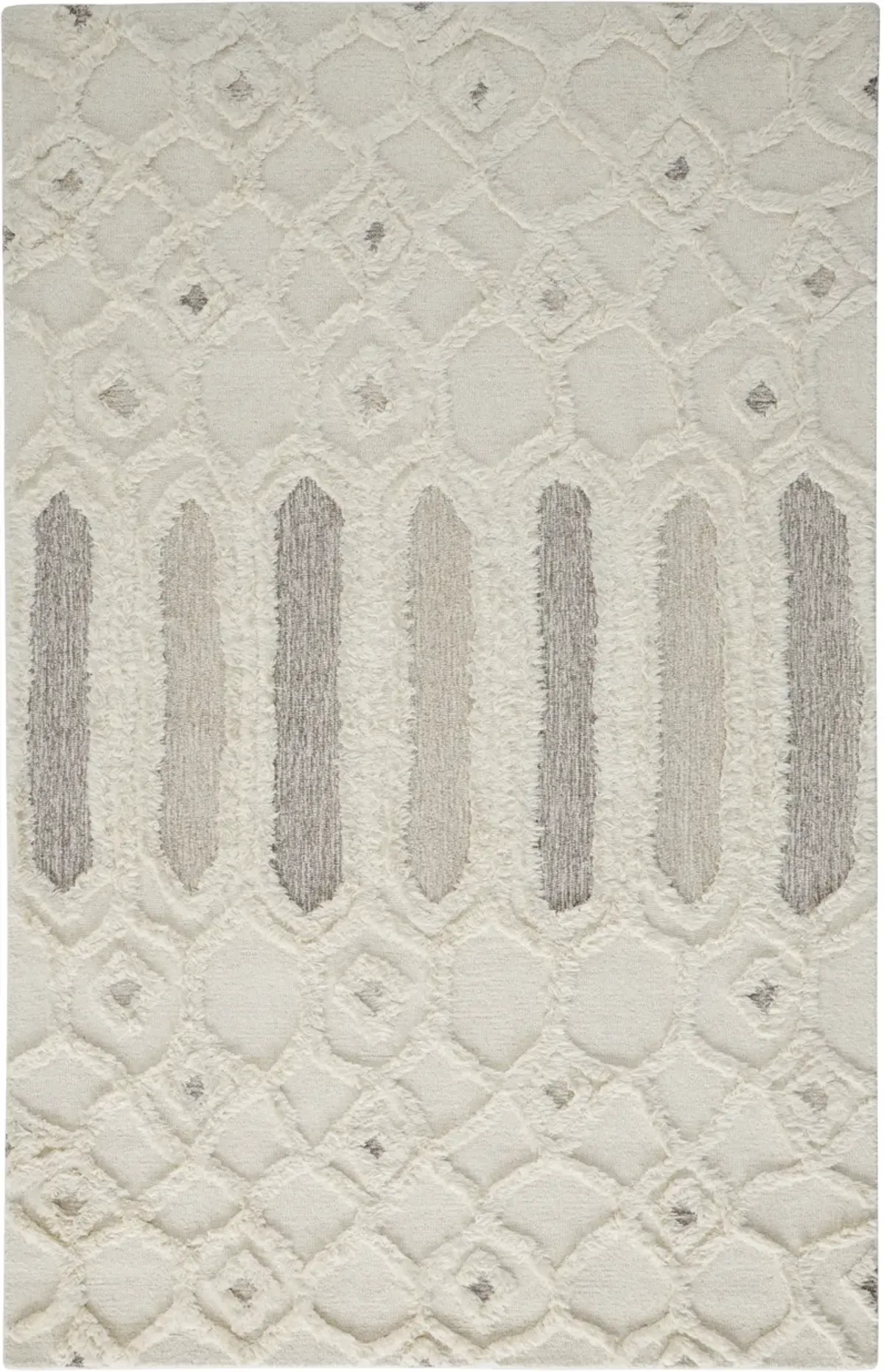 Anica 8013F Ivory/Taupe/Tan 5' x 8' Rug