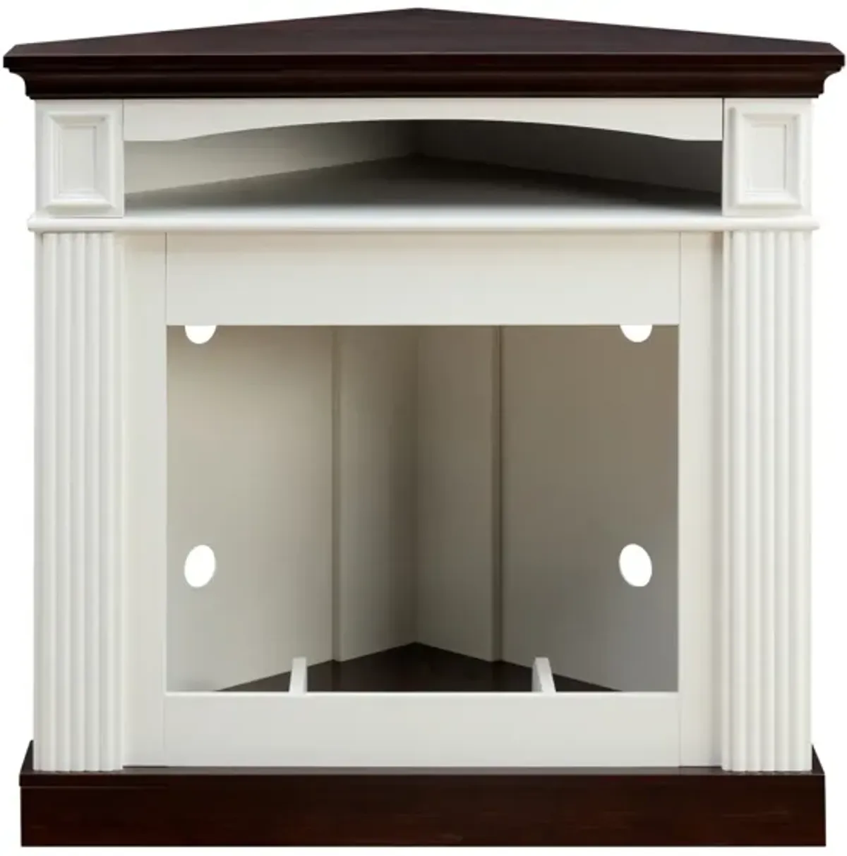 Streamdale Corner Mantel Cabinet for Living Room or Bedroom with 23 inch Fireplace Insert Heater for the Perfect Ambiance