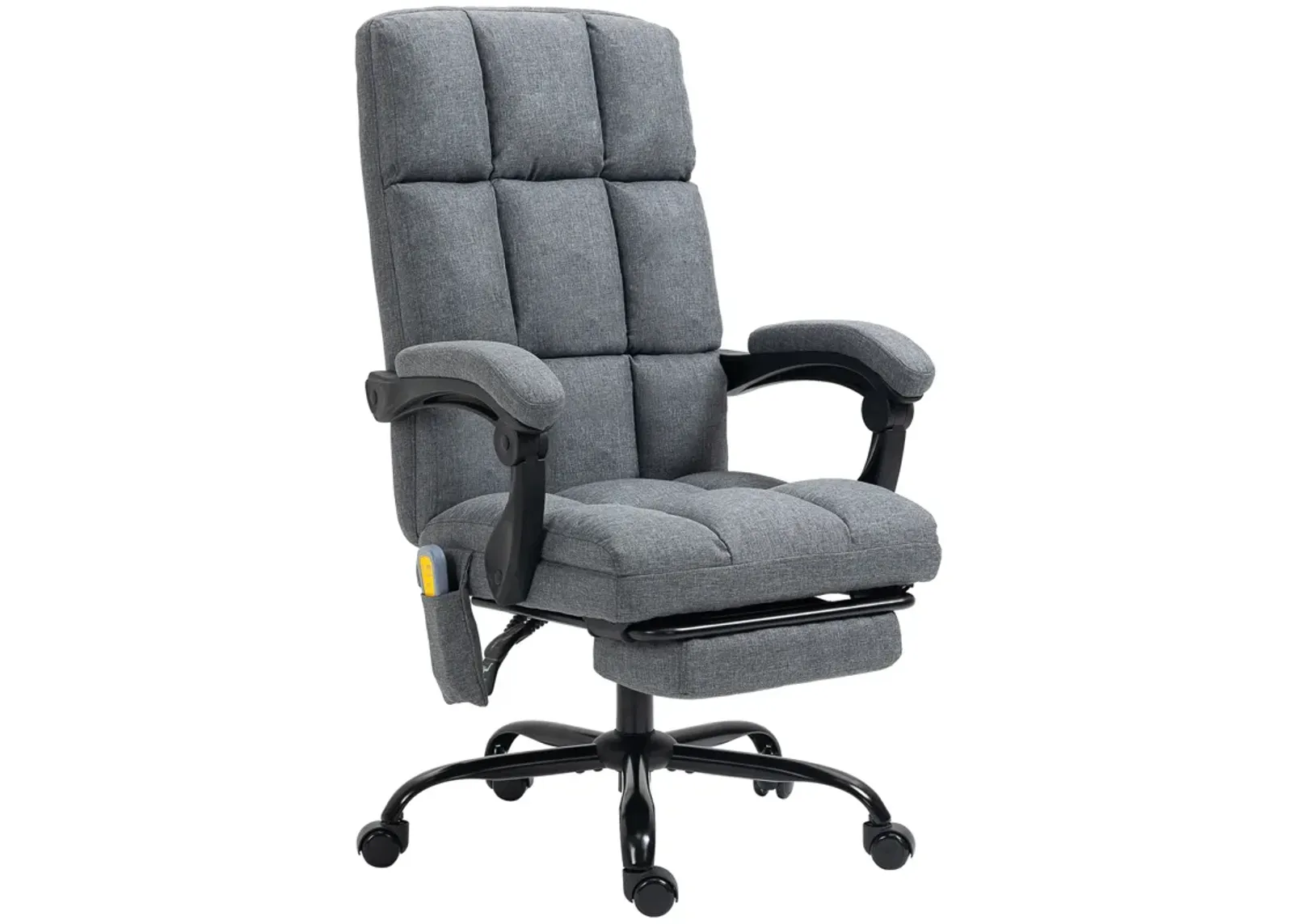 Dark Grey Work Relaxation: Reclining Massage Office Chair