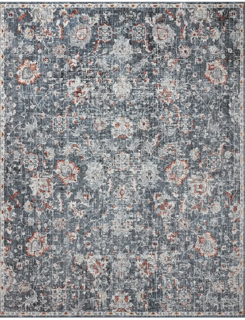 Cassandra CSN04 Blue/Rust 6'7" x 9'3" Rug