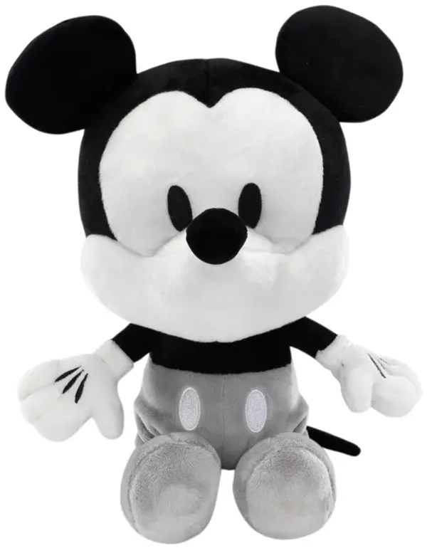 Disney Baby Mickey Mouse Black/White Plush Stuffed Animal Toy by Lambs & Ivy