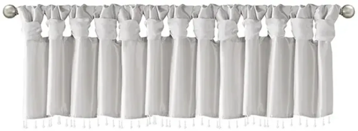 Gracie Mills Elroy Lightweight Beaded Faux Silk Valance