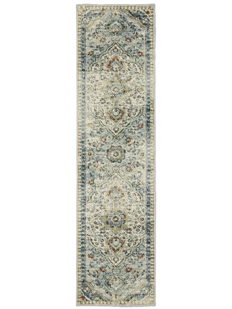 Branson 1'10" x 7'3" Blue Rug