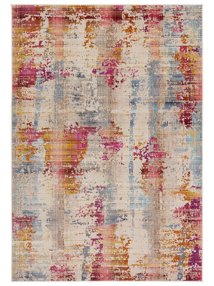 Bequest Vidame Multicolor 3' x 8' Runner Rug