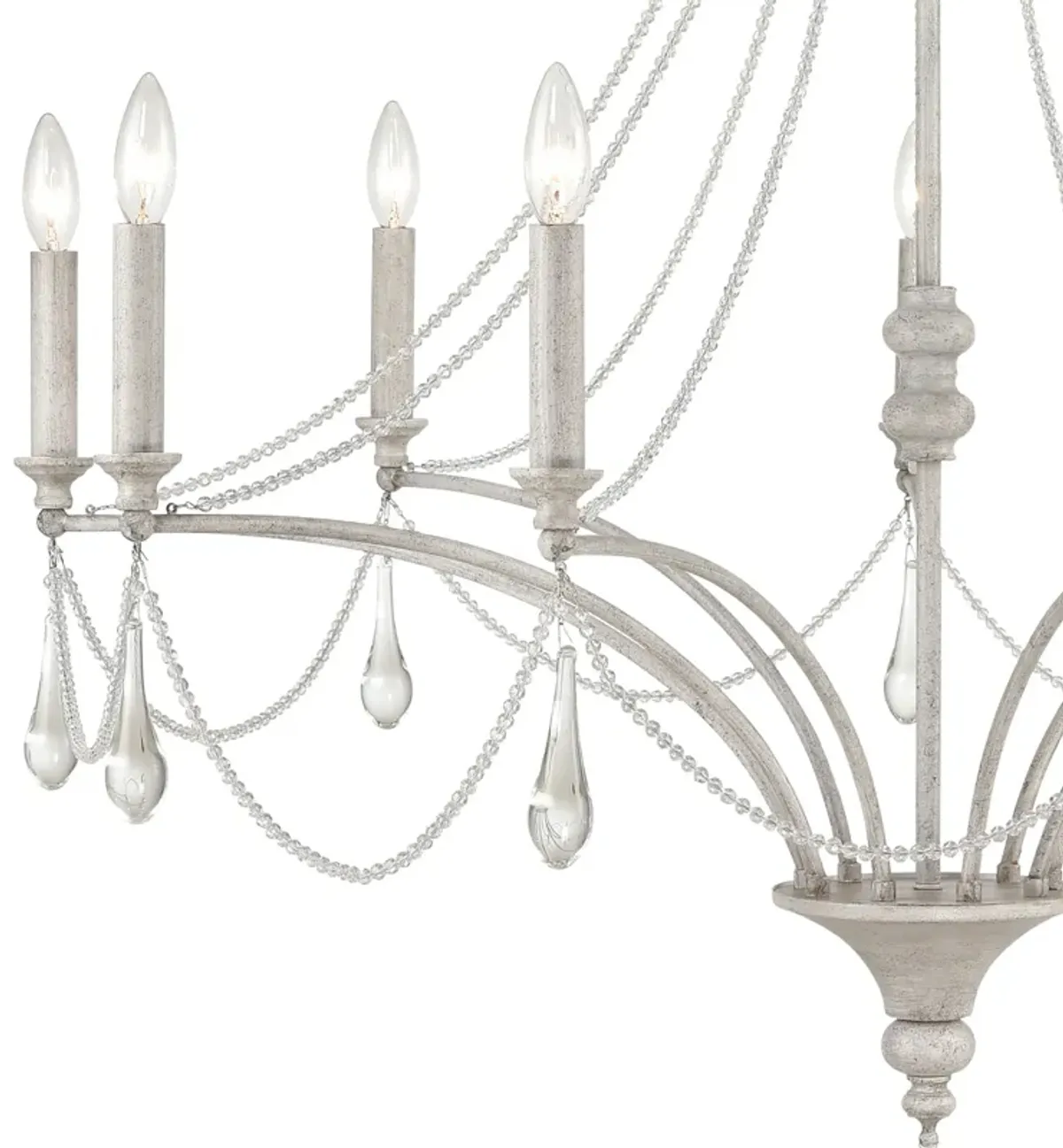 French Parlor 38'' Wide 9-Light Chandelier