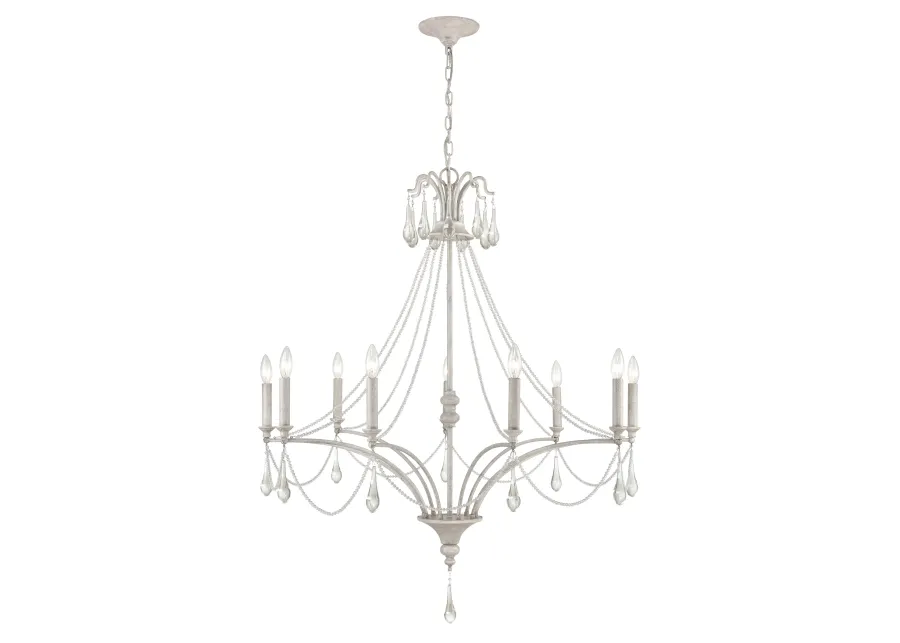 French Parlor 38'' Wide 9-Light Chandelier