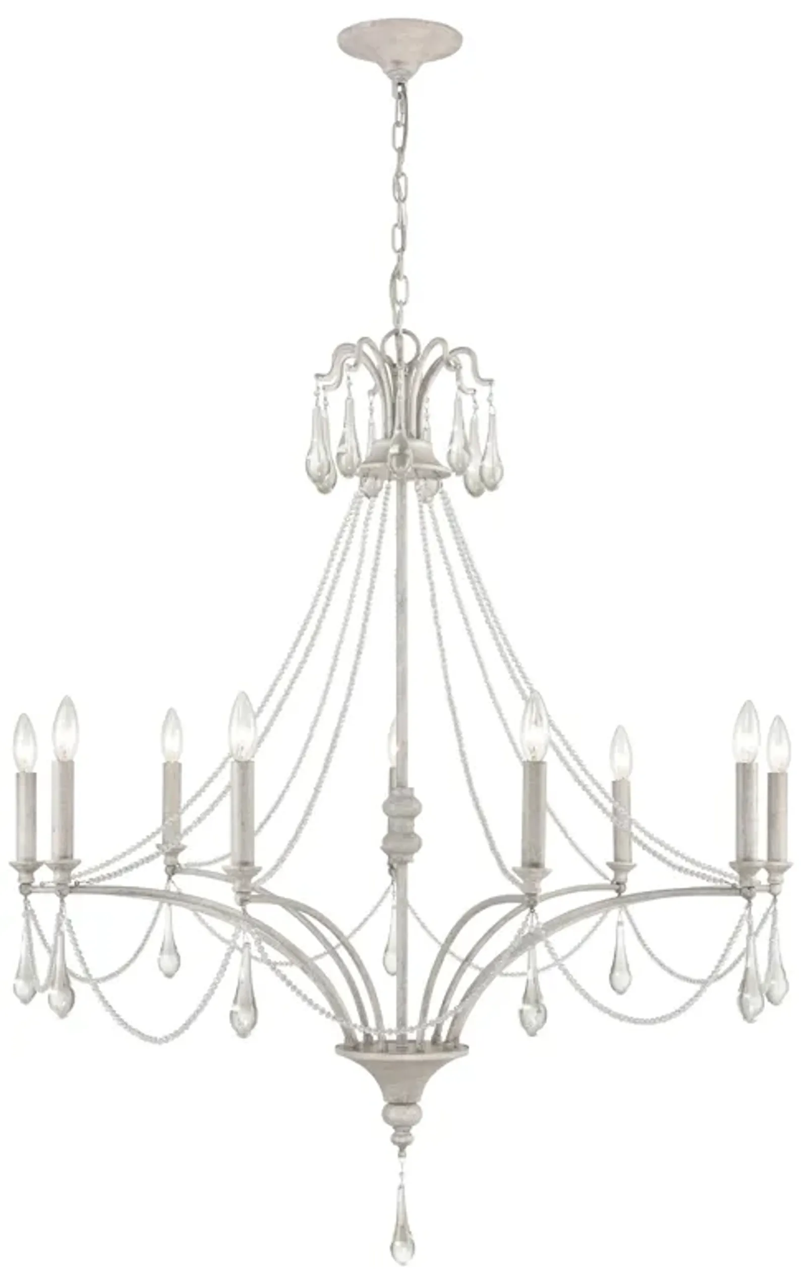 French Parlor 38'' Wide 9-Light Chandelier