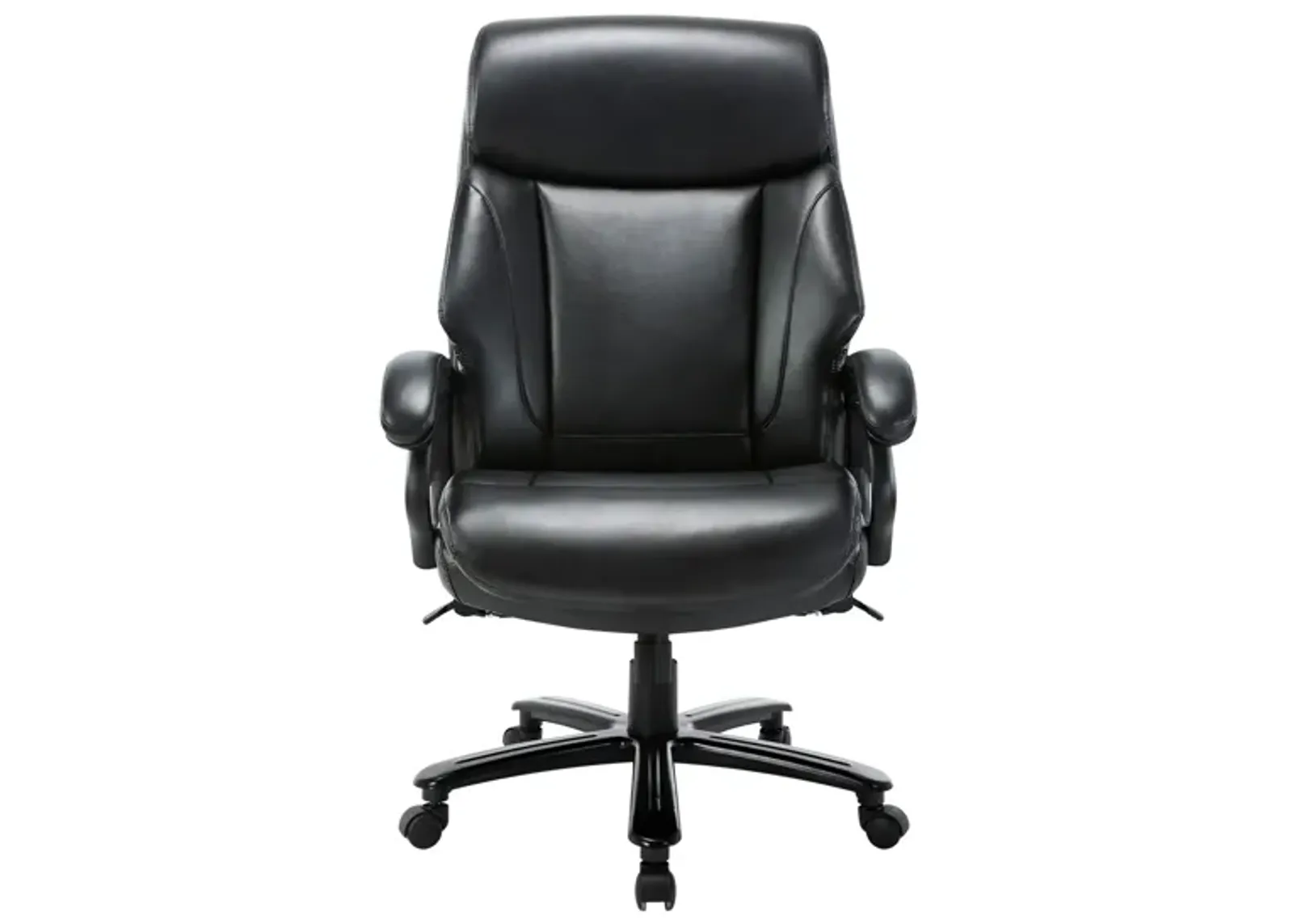 Big and Tall Executive Office Chair, Bonded Leather Computer Desk Chair 400lbs with Padded Armrests