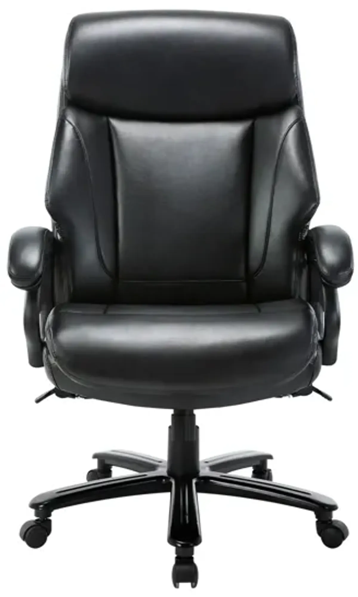 Big and Tall Executive Office Chair, Bonded Leather Computer Desk Chair 400lbs with Padded Armrests