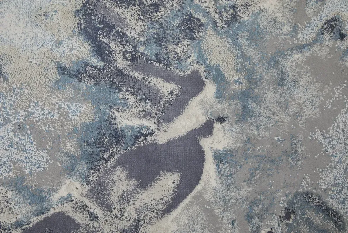 Astra 39L4F Blue/Gray/Ivory 2'10" x 7'10" Rug