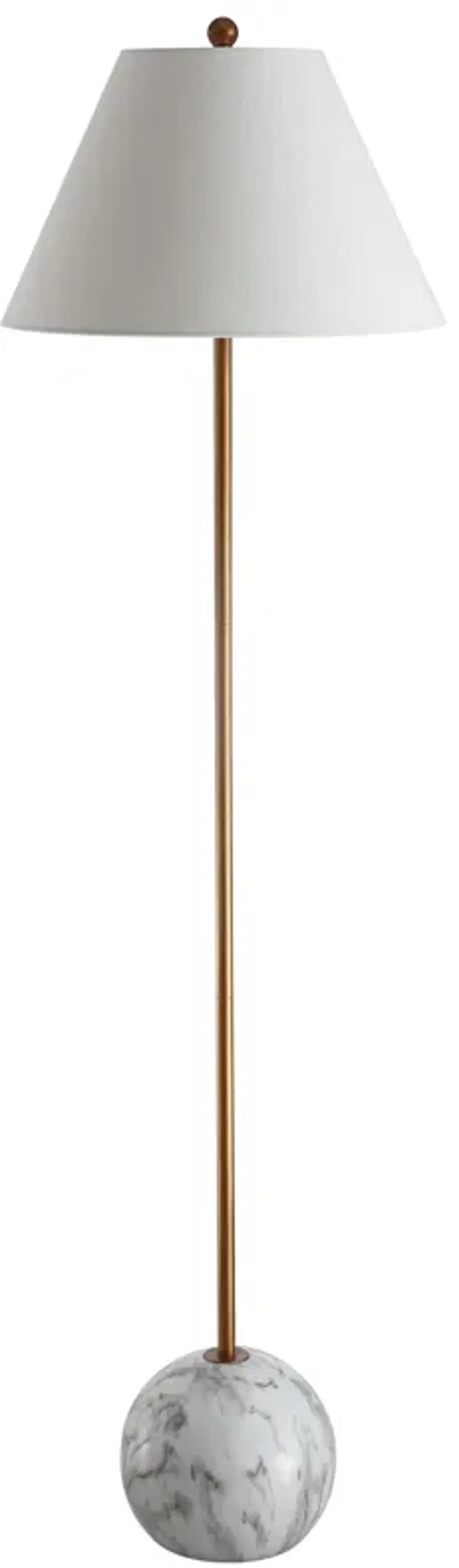 Miami Minimalist Resin/Metal LED Floor Lamp