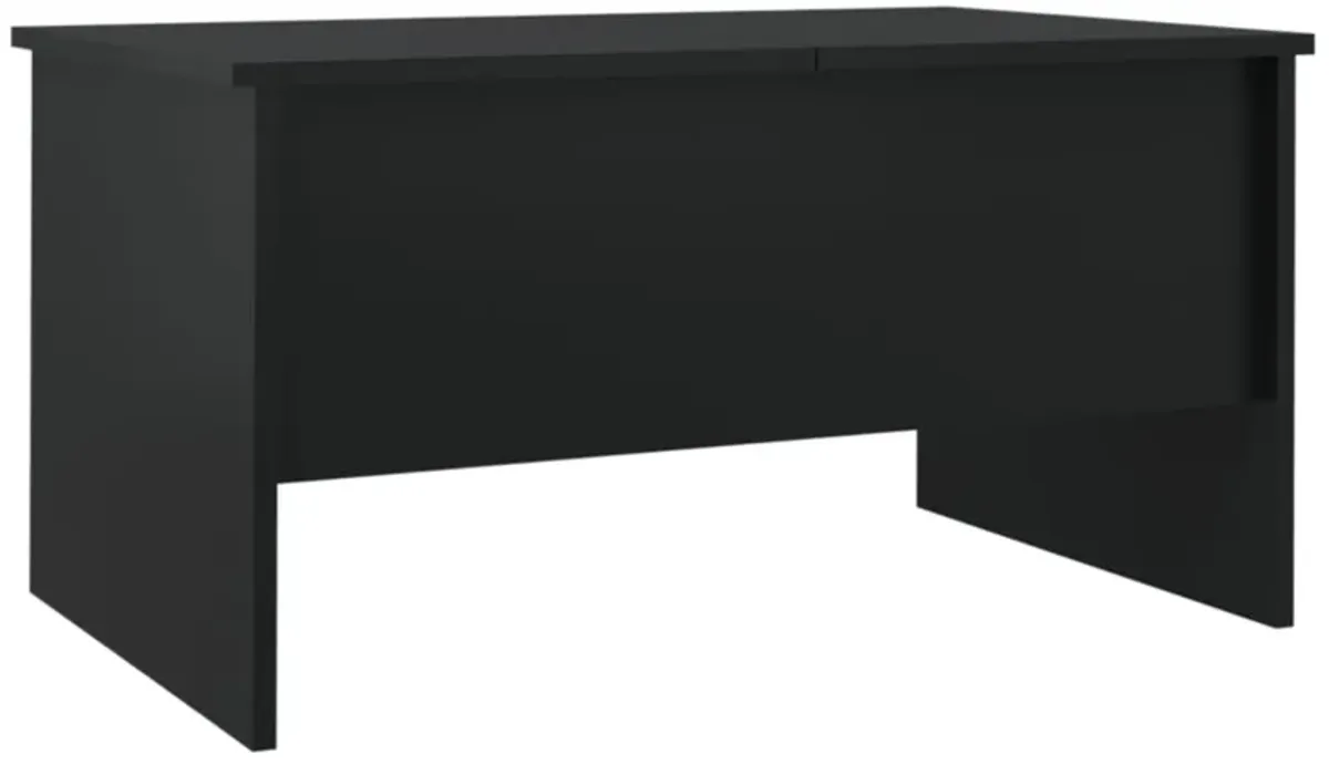 vidaXL Coffee Table Black 31.5"x19.7"x16.7" Engineered Wood