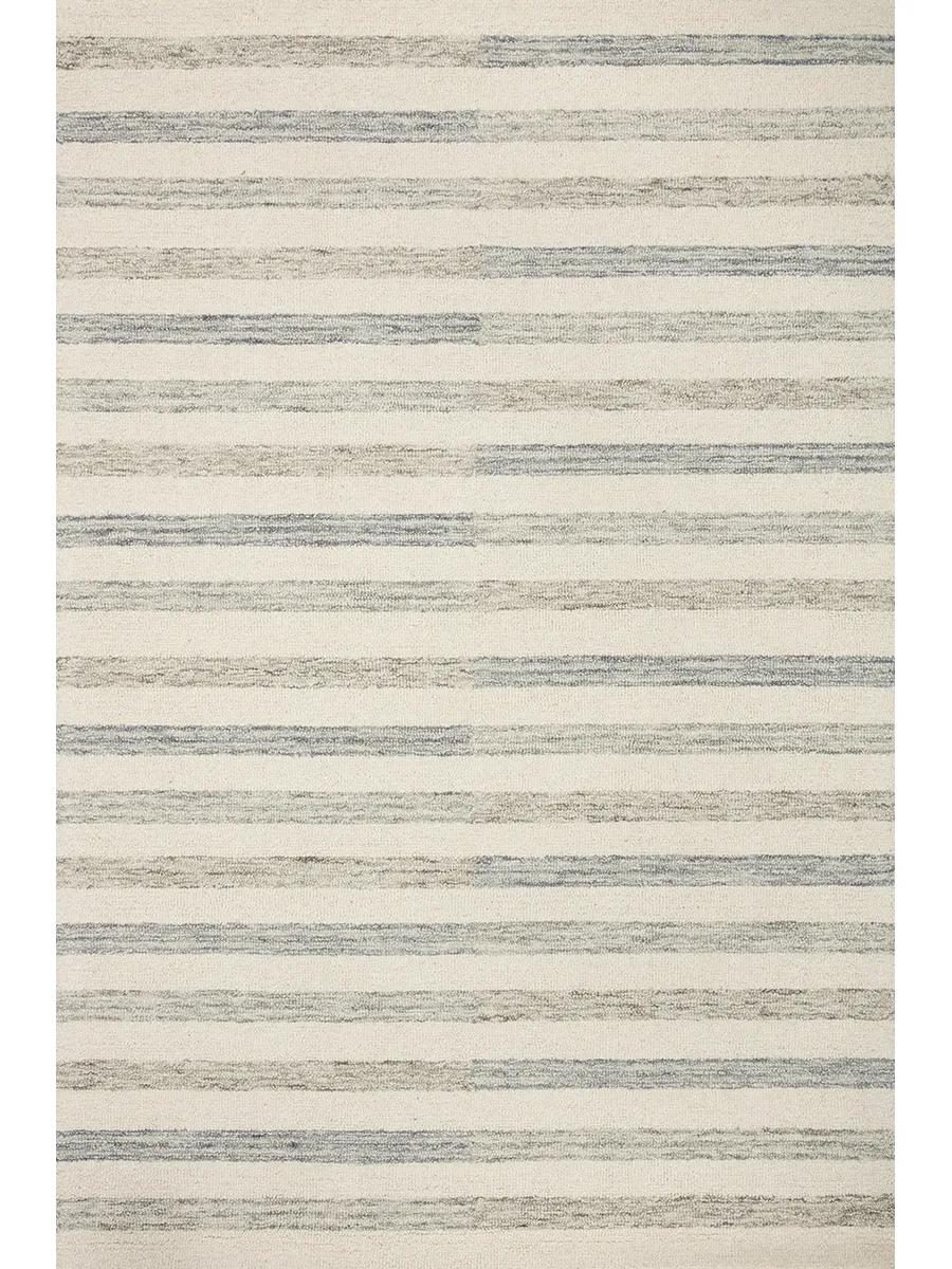 Chris CHR05 Ivory/Slate 8'6" x 11'6" Rug