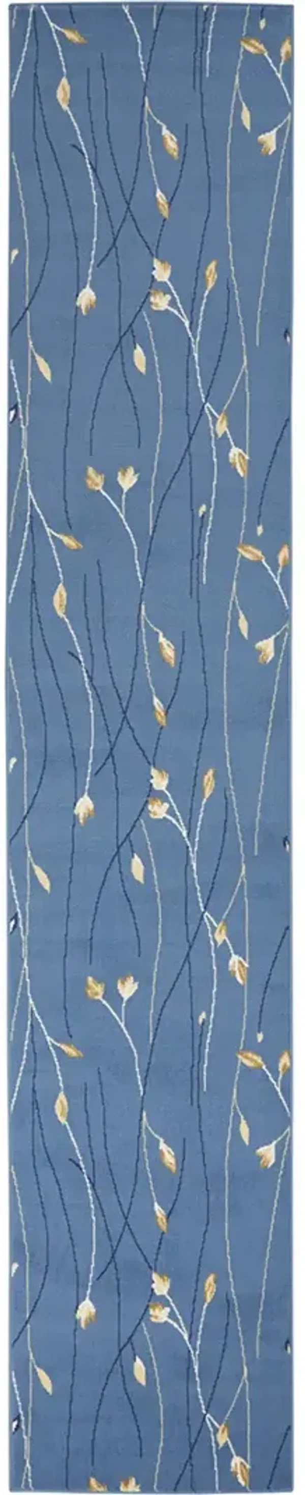 Grafix GRF15 Light Blue 2'3" x 12' Rug