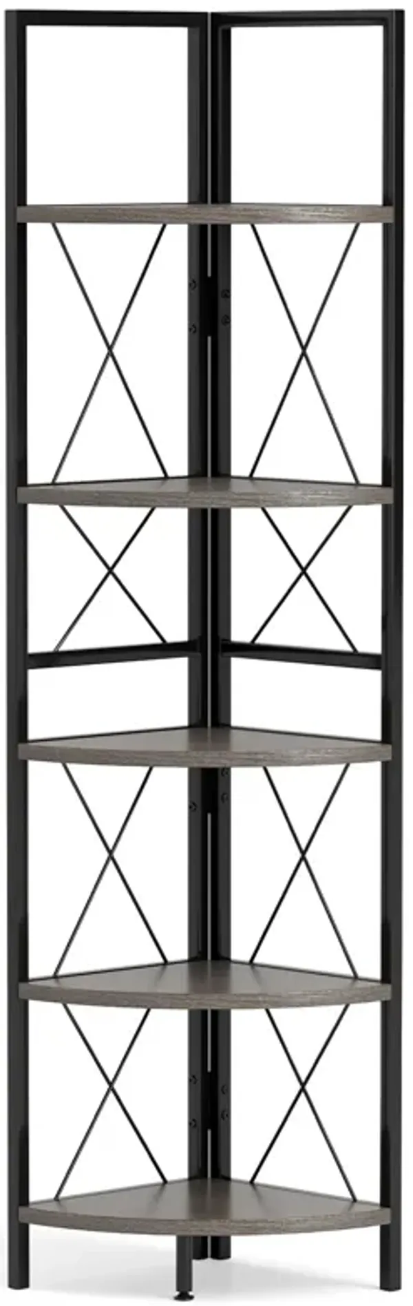 Tall Corner Shelf with 5 Tiers – Freestanding Storage Rack for Small Spaces