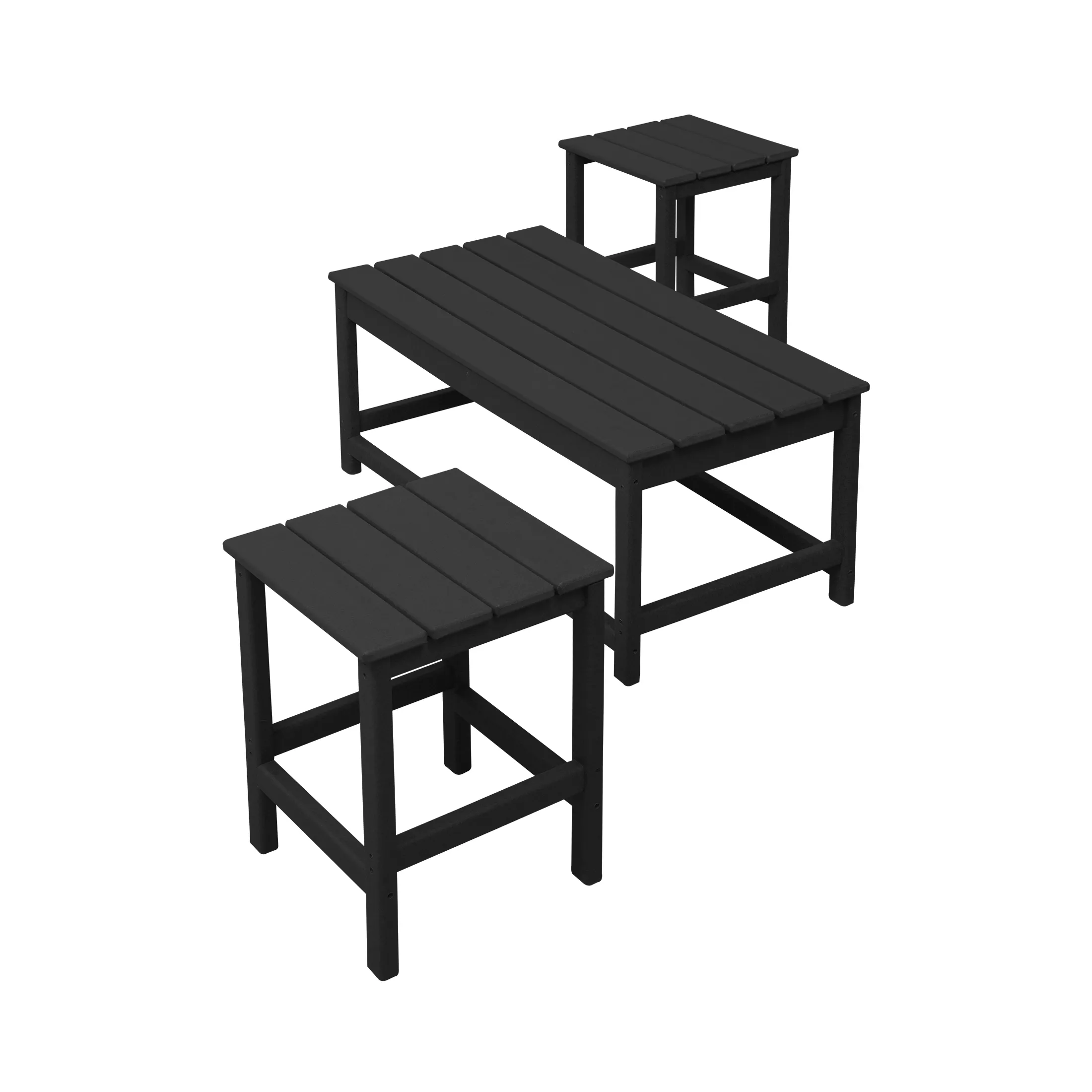 WestinTrends 3-Piece Outdoor Patio Adirondack Coffee and Side Table Set