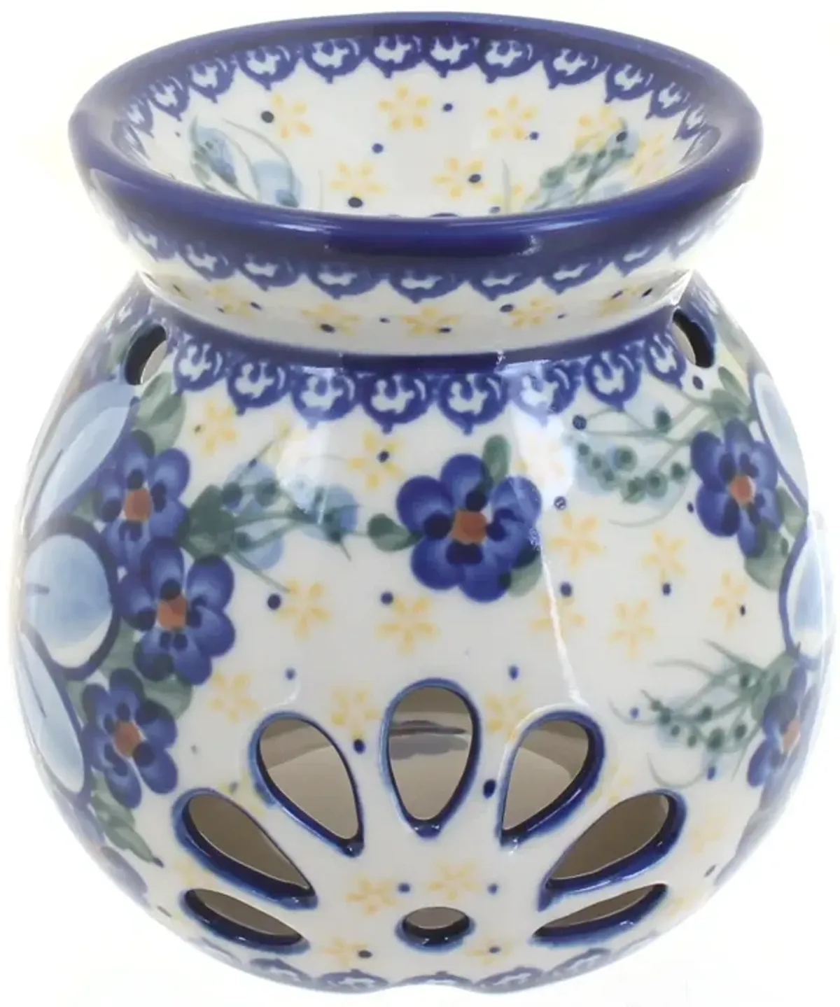 Blue Rose Polish Pottery Ladybug Aromatic Warmer