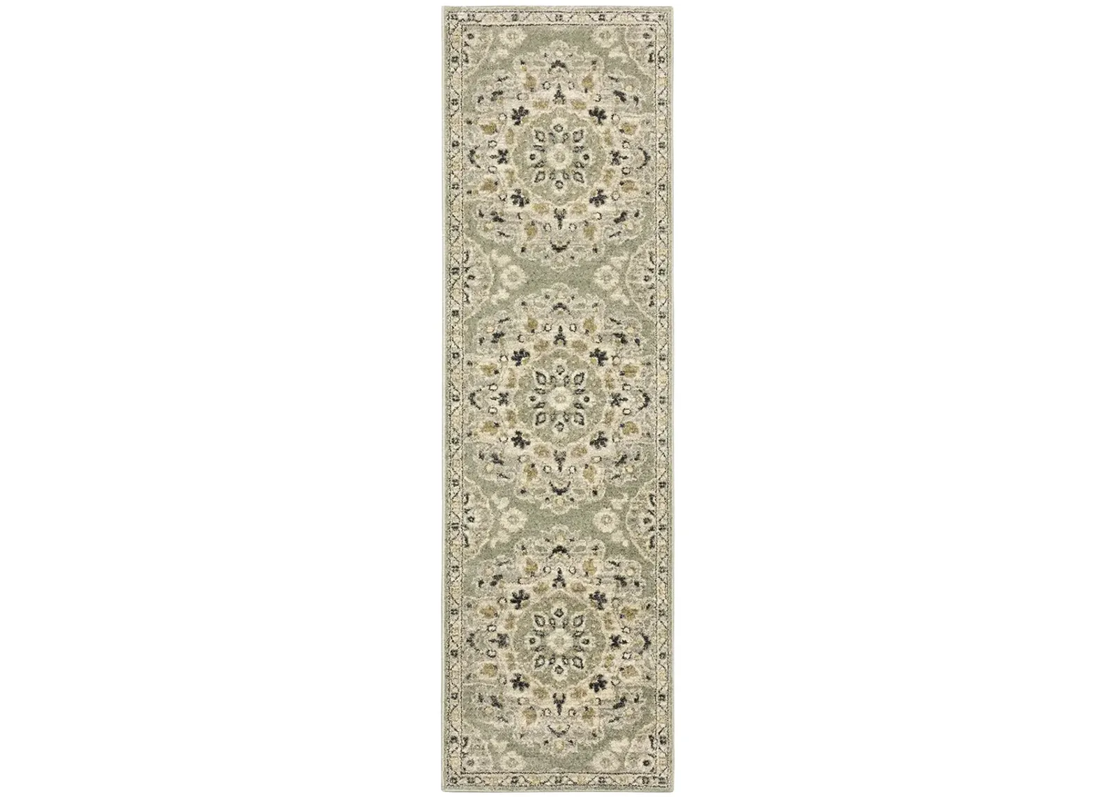 Florence 2'3" x 7'6" Green Rug