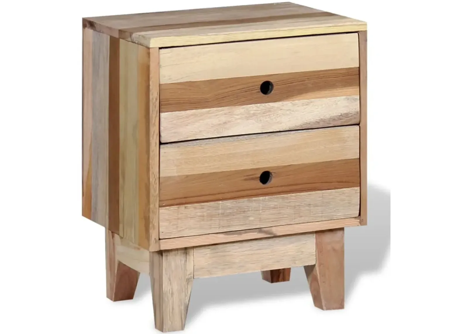 vidaXL Bedside Cabinet Solid Reclaimed Wood