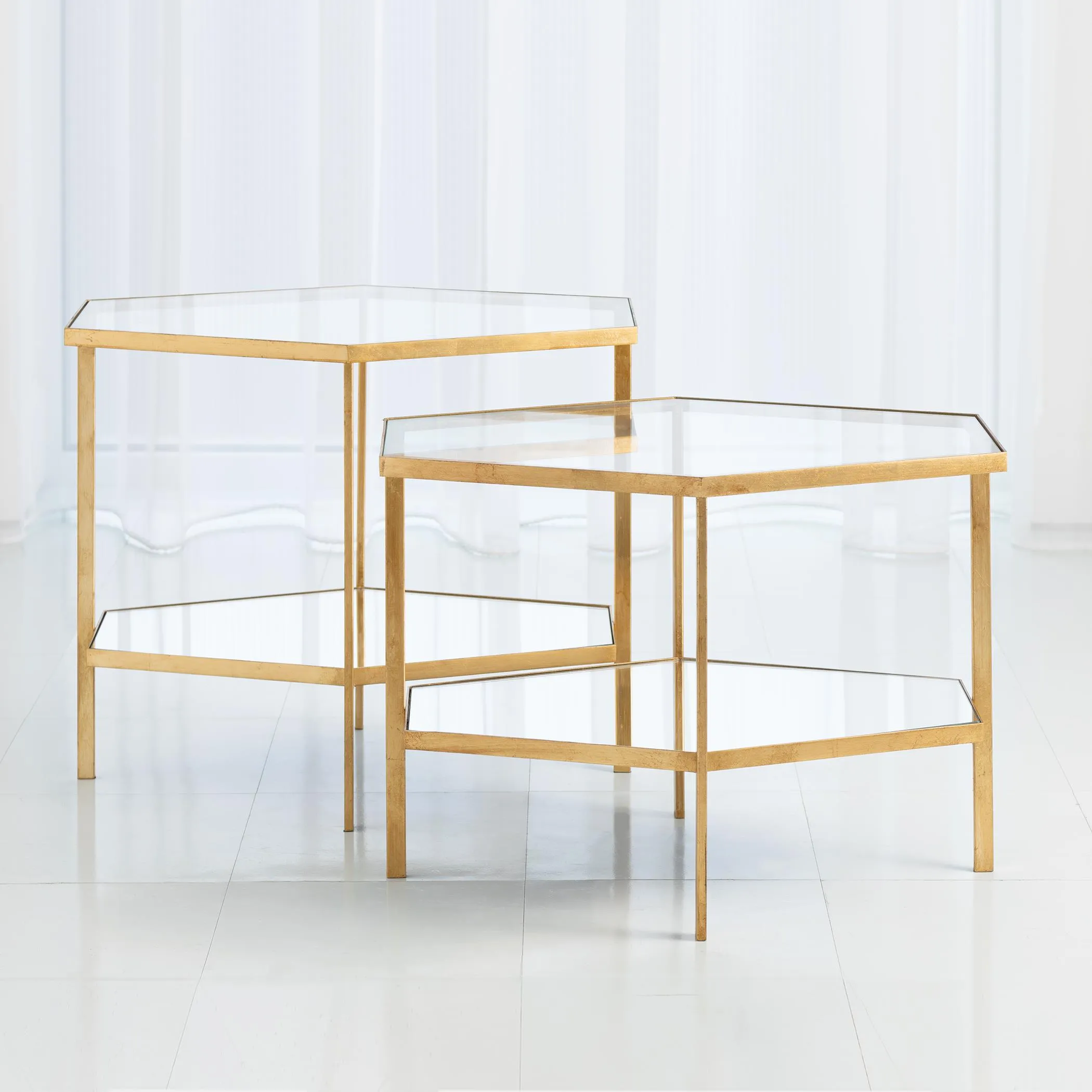 Hexagon Table-Gold Short