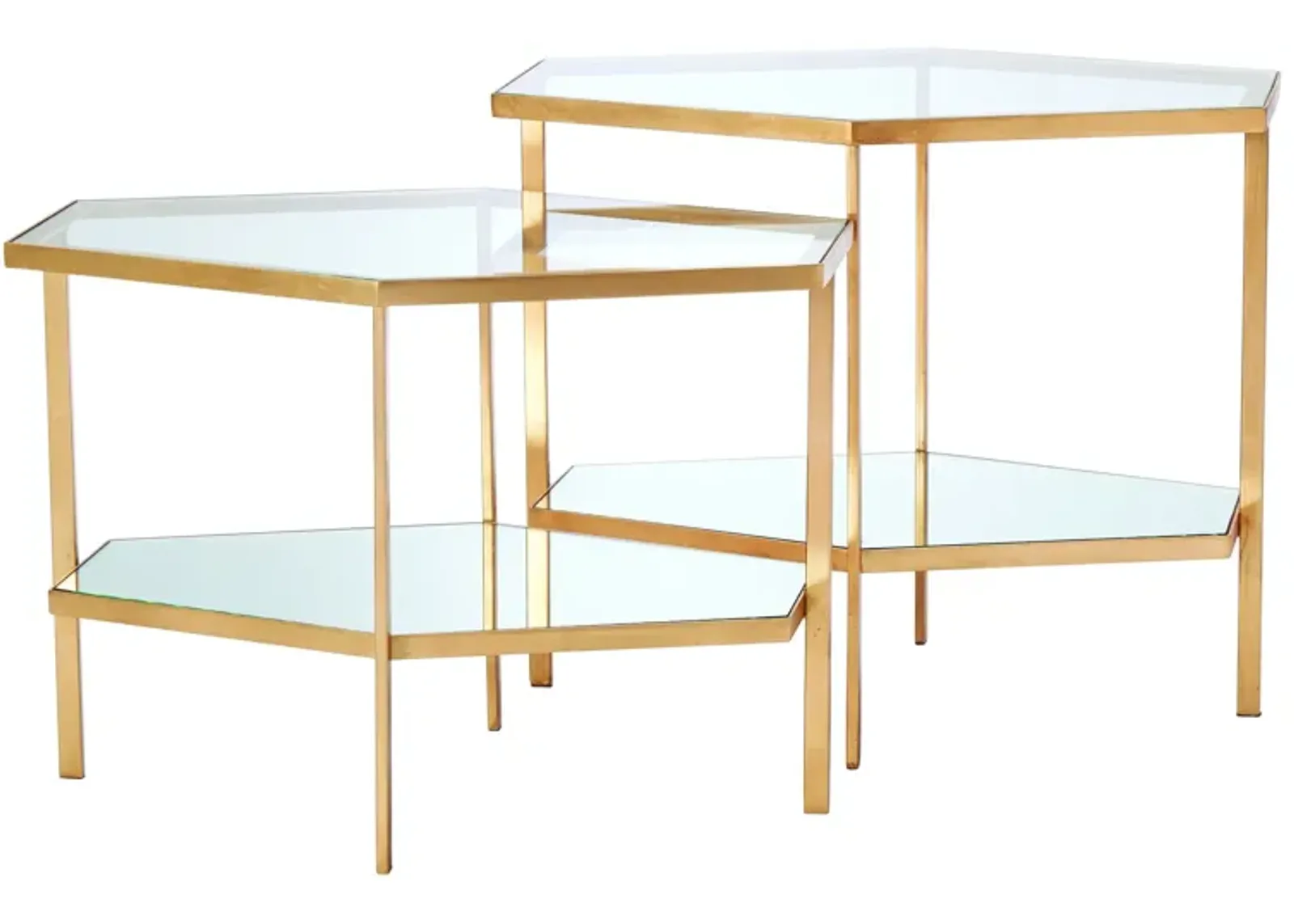 Hexagon Table-Gold Short