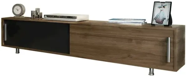 Decorotika Nehir Tv Stand Walnut Black