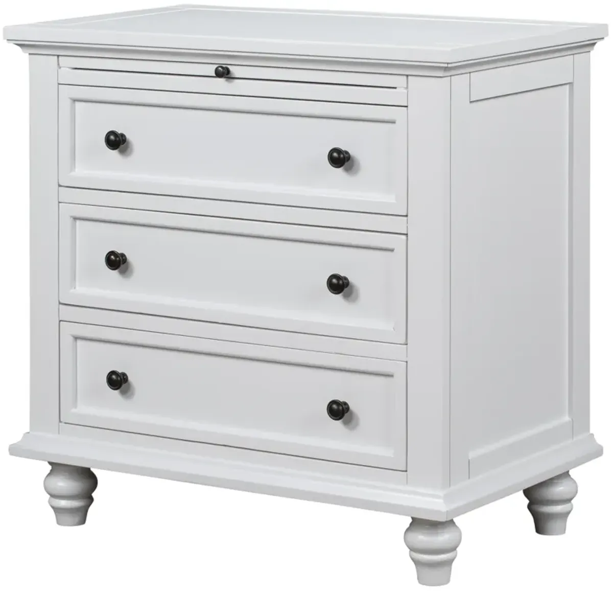 Merax 3-Drawer Bedroom Nightstand Storage Cabinet