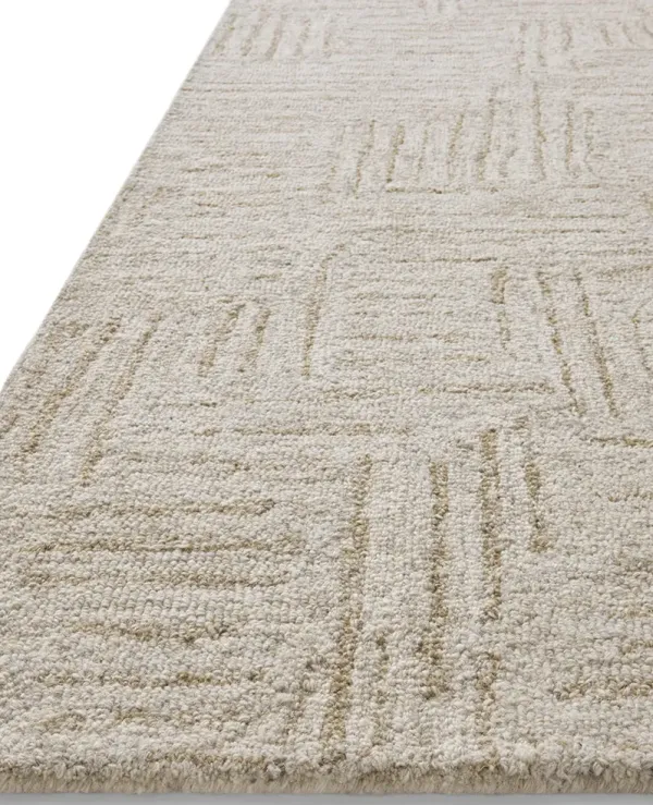 Polly POL-08 Smoke / Sand 3''6" x 5''6" Rug by Chris Loves Julia