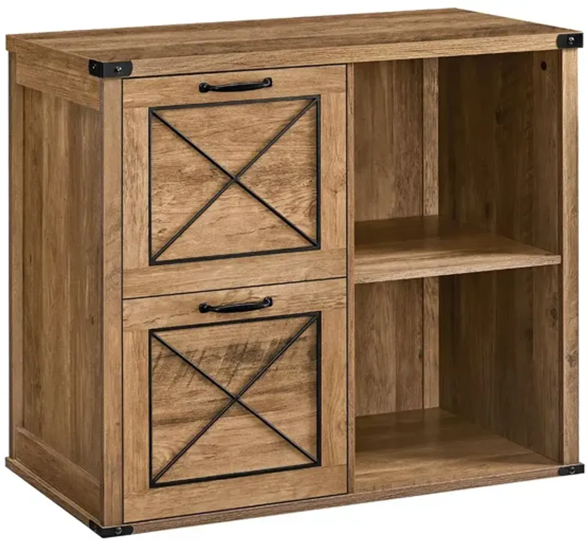 Compact Lateral File Cabinet with Multiple Drawers for Efficient Office Storage