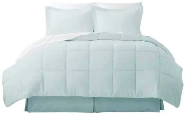 6-Piece All-in-One Bedding Set – Reversible Comforter with Coordinated Microfiber Sheets