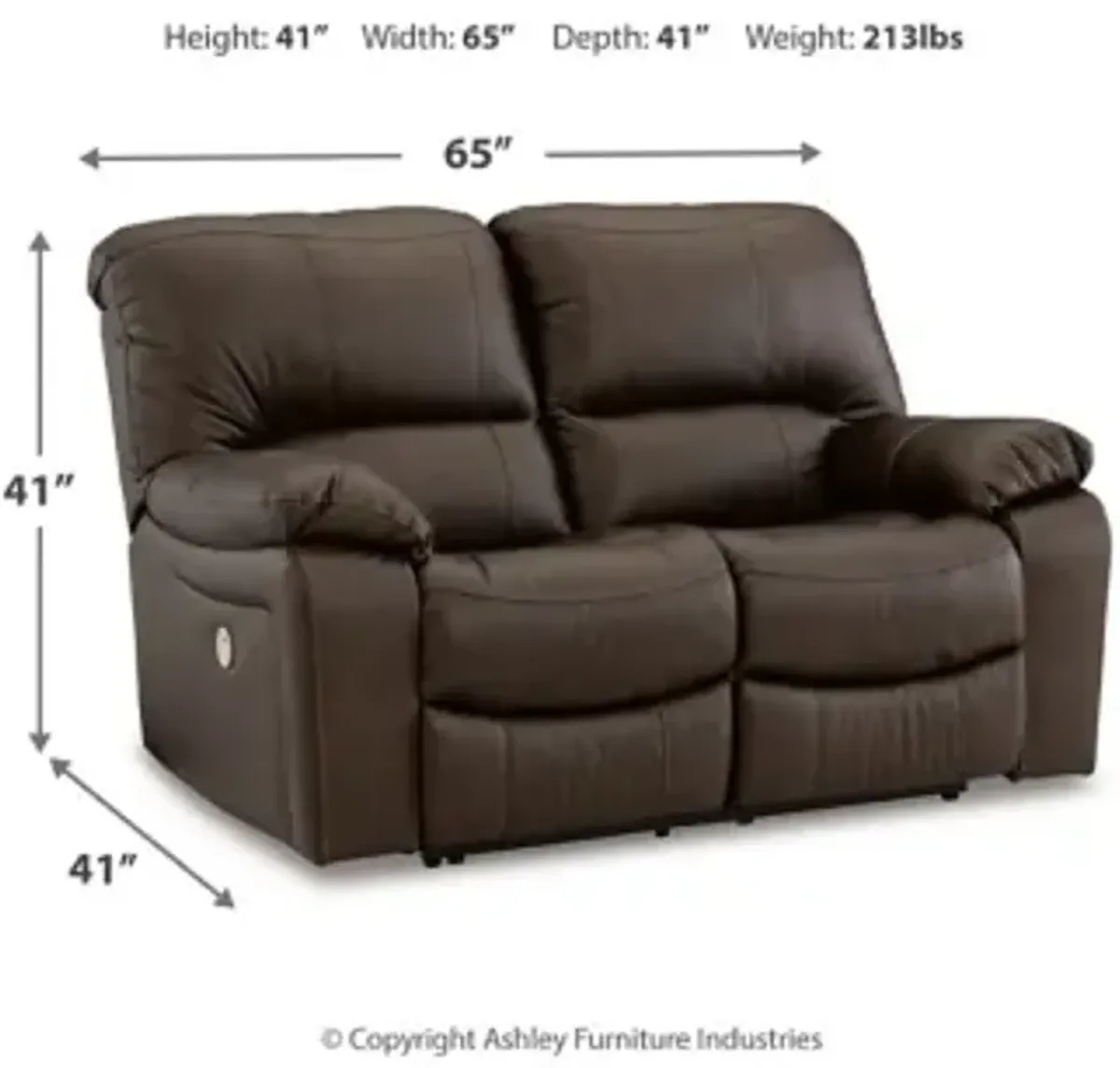 Leesworth Power Reclining Loveseat