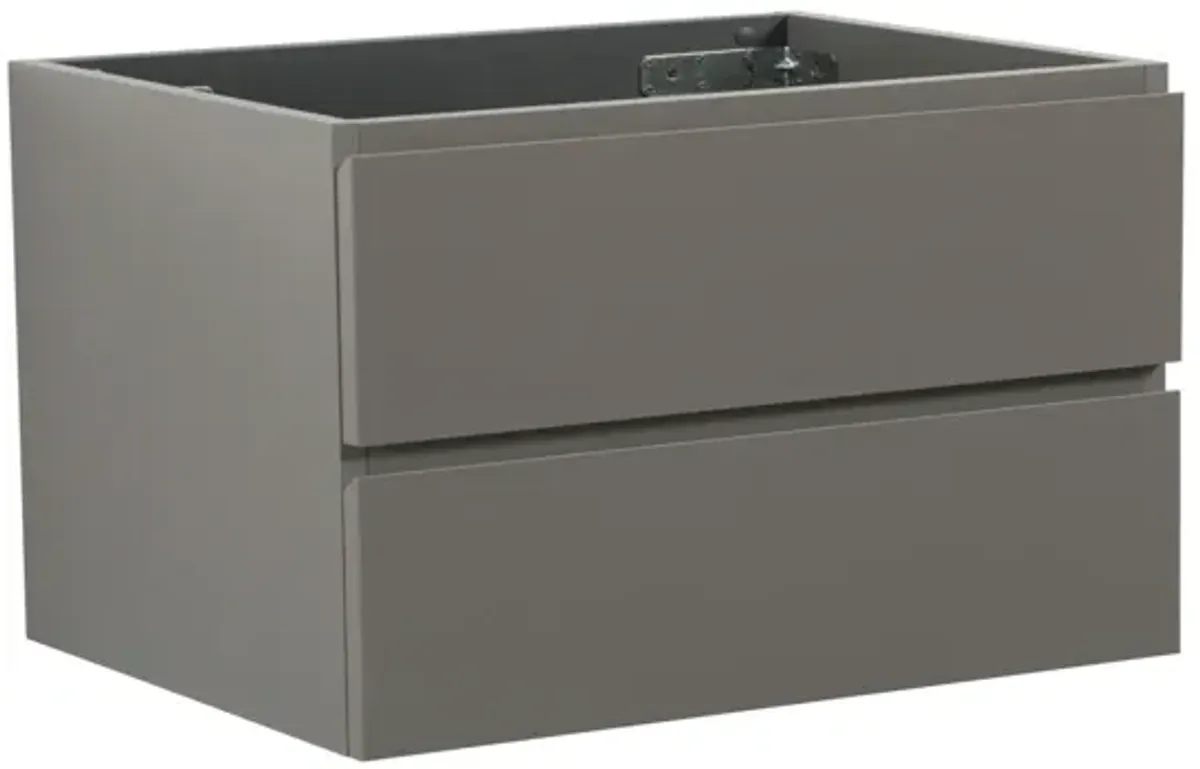 Streamdale Gray Pre-Assembled Wall Cabinet with Drawers