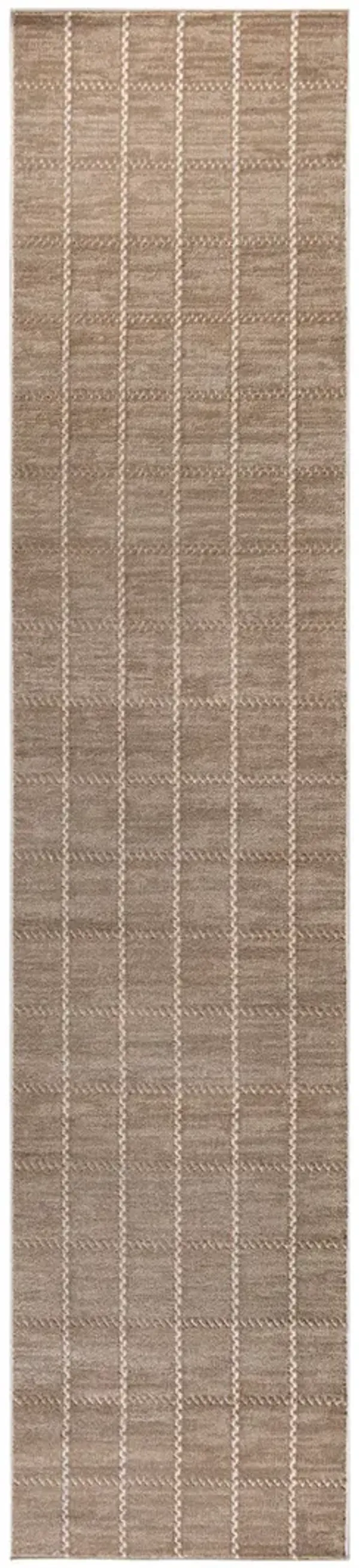 Serenity Home SRH05 Mocha/Ivory 2'2" x 7'6" Rug