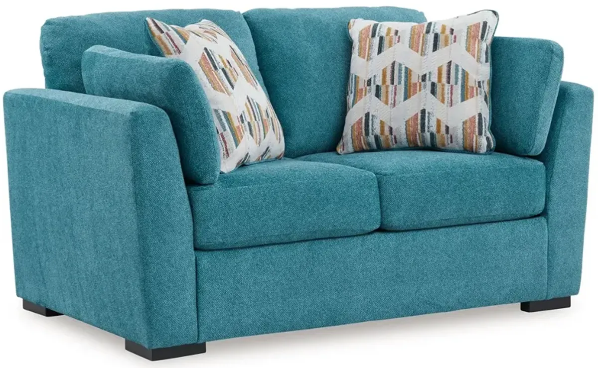 Keerwick Teal Loveseat